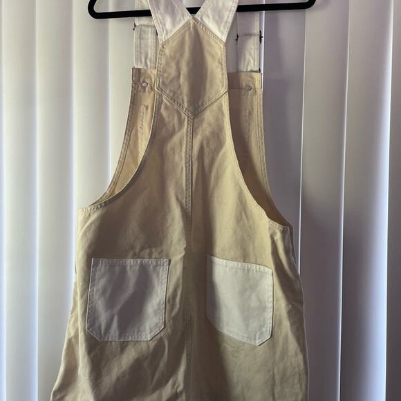 Converse Cream Overalls Size XL Adjustable Straps NWT Casual Streetwear - Picture 6 of 14